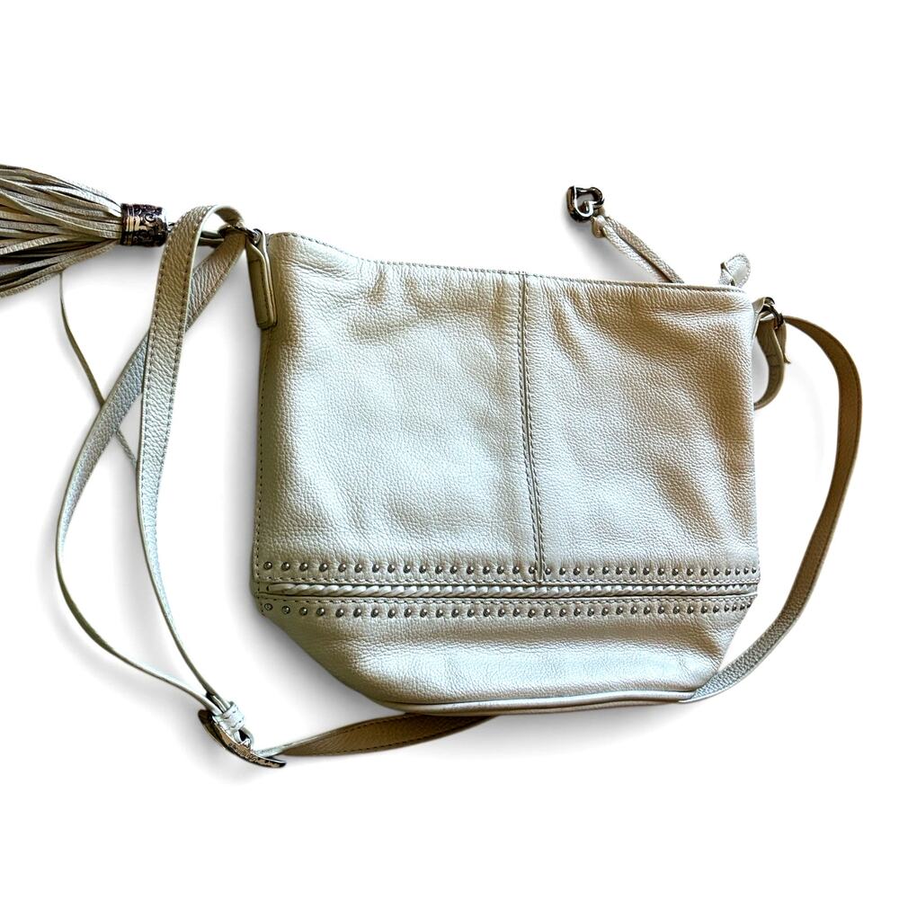Brighton Pebbled Leather Crossbody Bag .